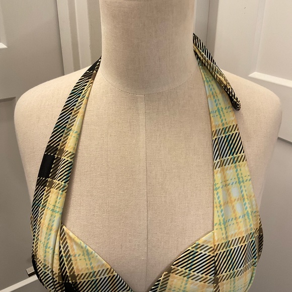 Apollo Swimwear Plaid Bikini Top - Picture 3 of 7